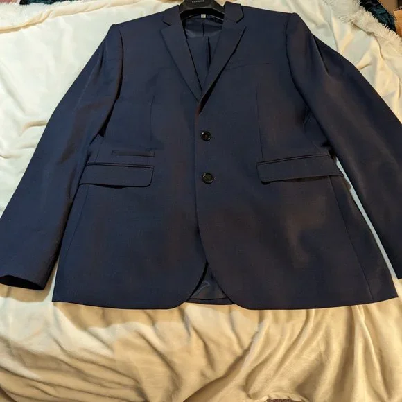 Navy Blue suit from Express Photographer line